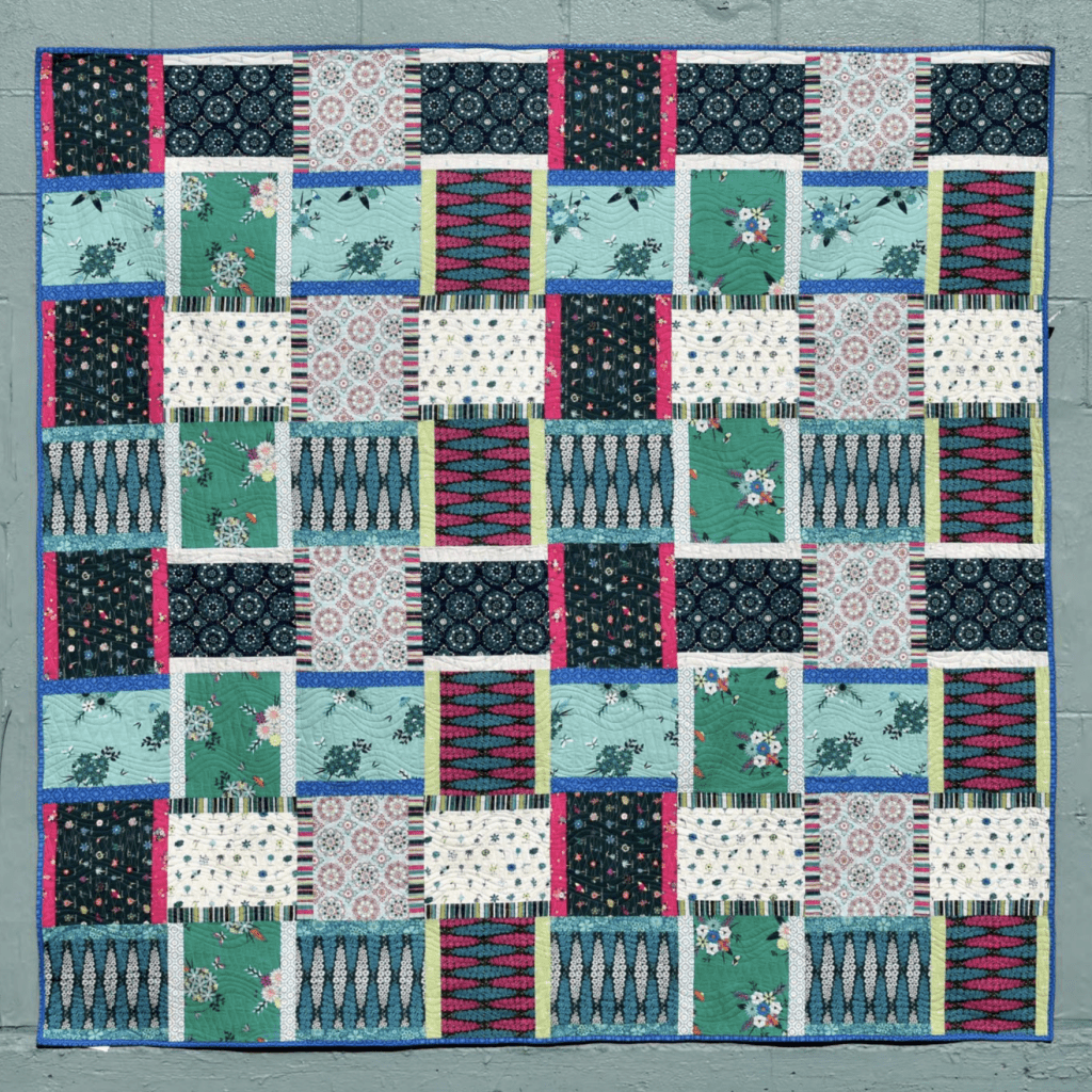 multiple patterned quilt