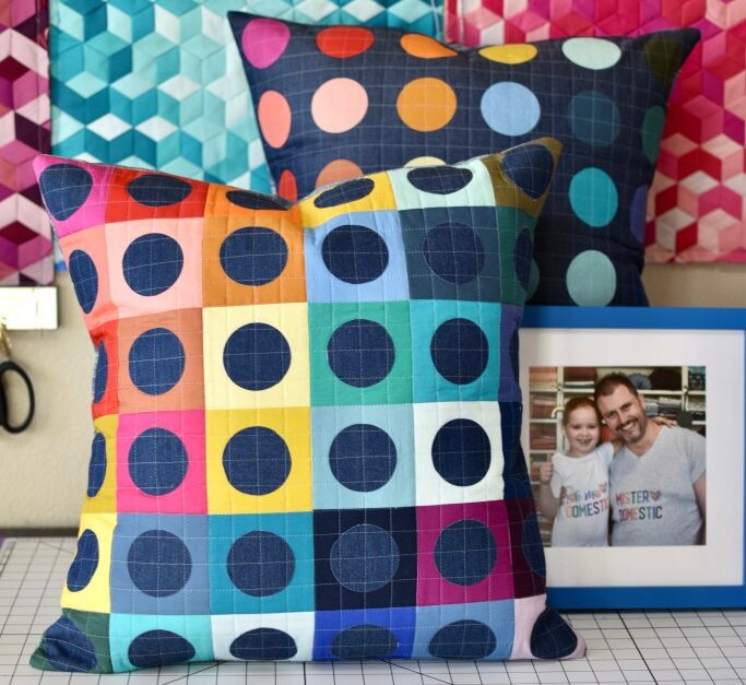 Rainbow Dots Duo: FQS Pillow Fight Entry  